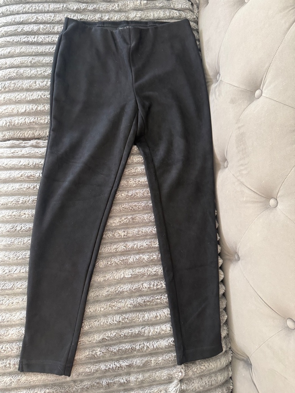 Zac & Rachel Black Fleece-Lined Girls' Leggings